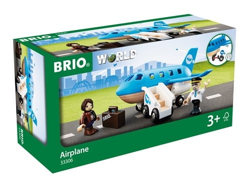 Brio World Eisenbahn Flugzeug Blaues Flugzeug 5 Teile 33306