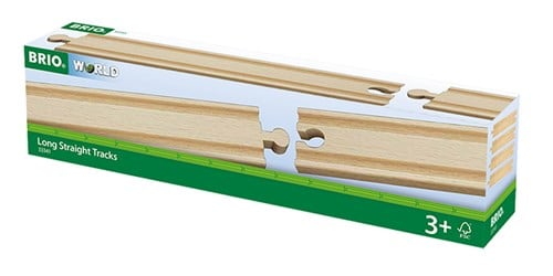 Brio World Eisenbahn Schienen 1/1 Gerade lange Gleise (D) 4 Teile 33341