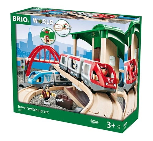 Brio World Eisenbahn Set Großes Bahn Reisezug Set 42 Teile 33512