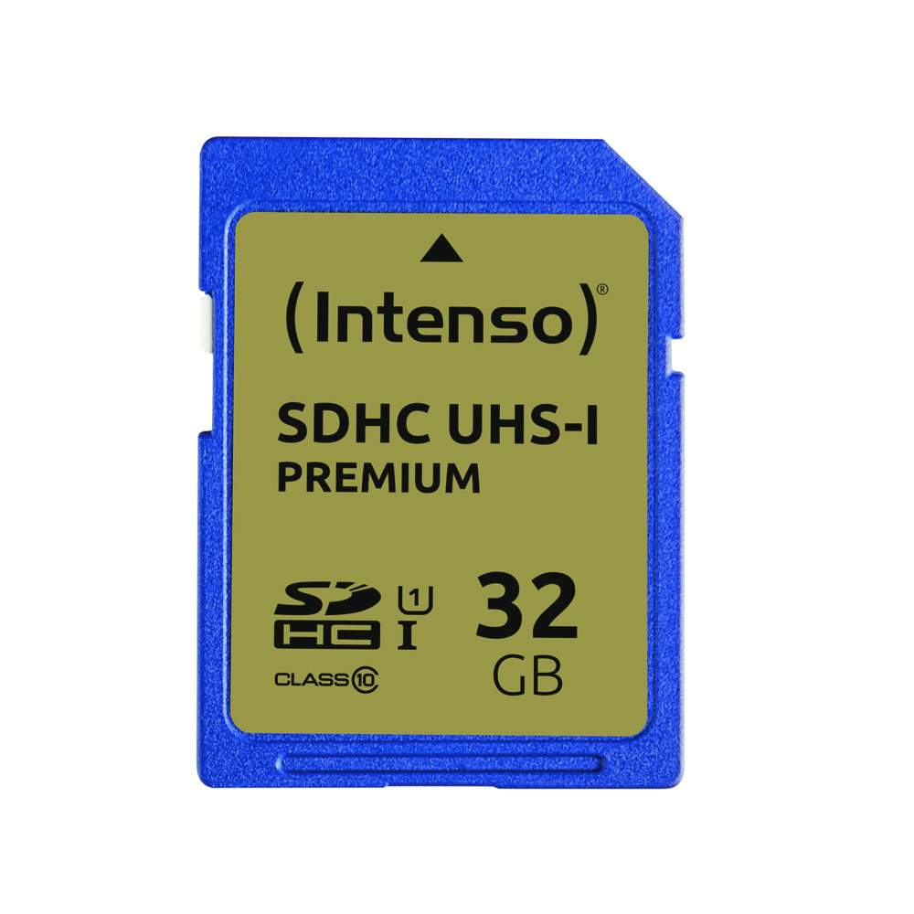 Intenso SDHC Karte 32GB Speicherkarte UHS-I Premium 90 MB/s Class 10 bulk