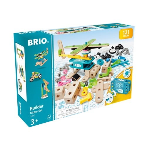 Brio Spielzeug Bausystem Builder Motor Konstruktions Set 120 Teile 34591