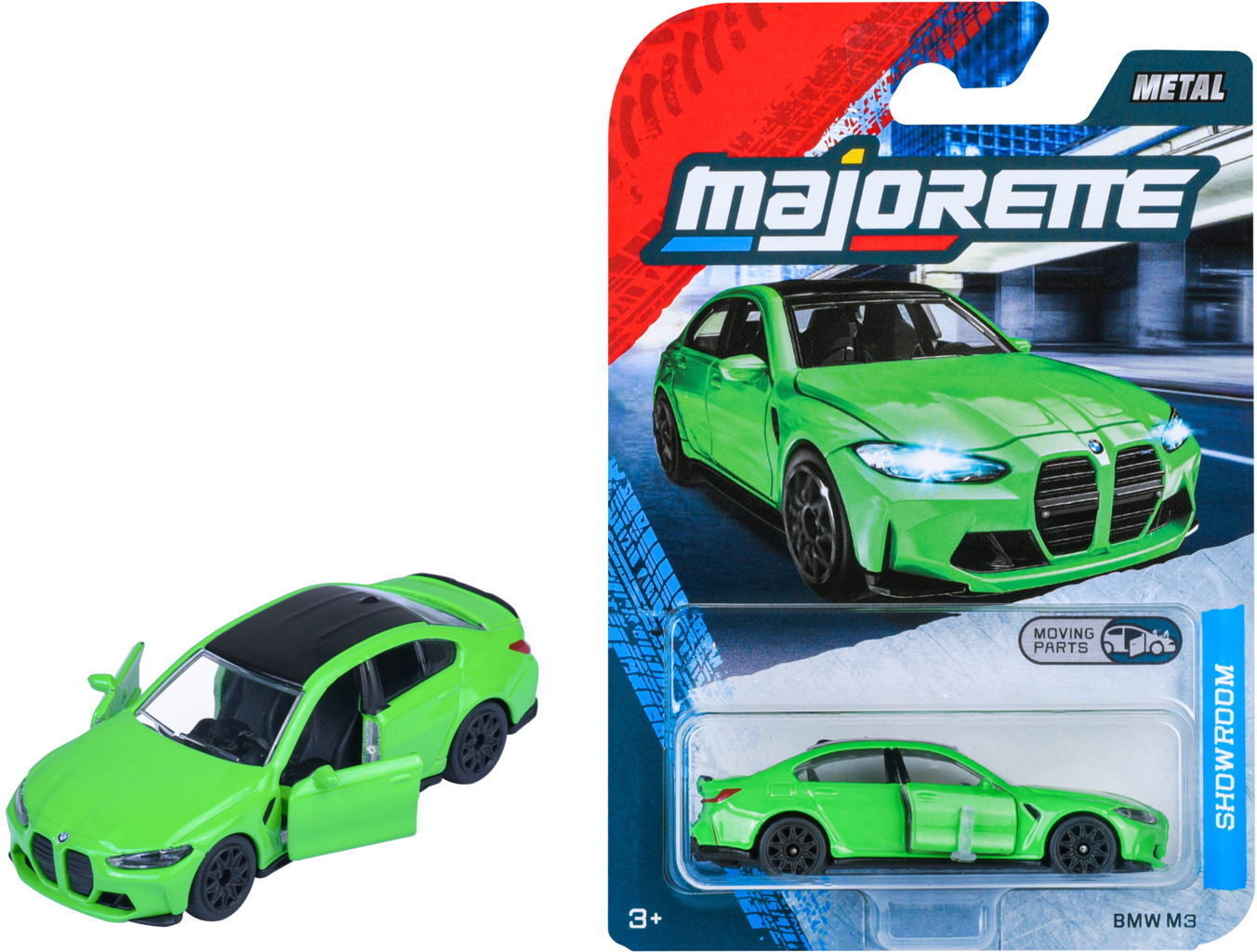Majorette Spielzeugauto Showroom Premium BMW M3 grün 7,5 cm 8502000000Q02