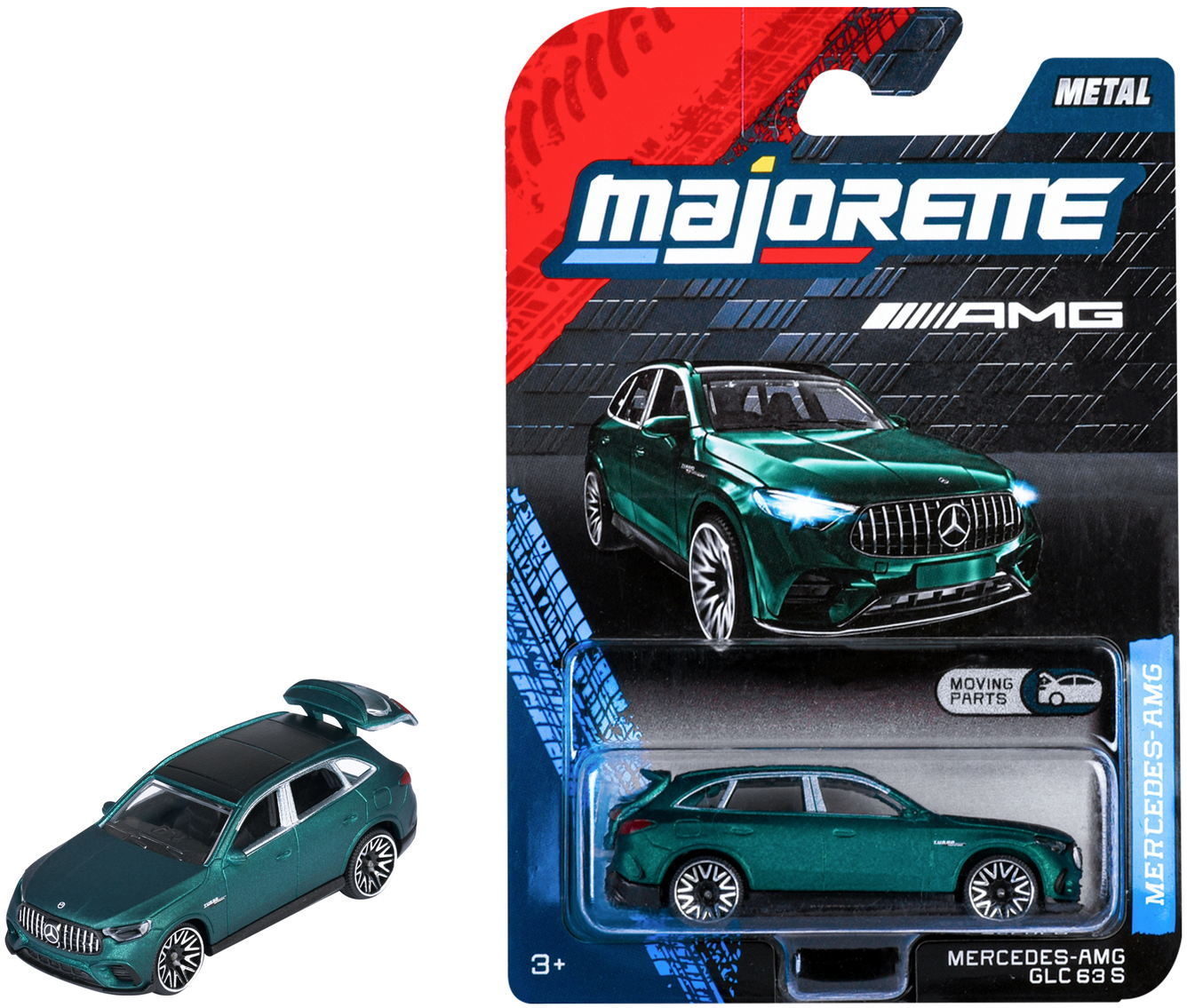 Majorette Spielzeugauto Mercedes-AMG GLC 63 S grün 7,5 cm 8502100001Q02