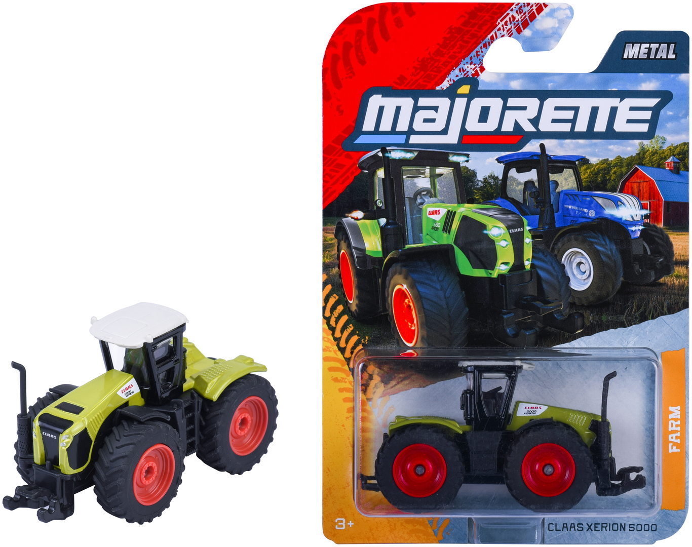 Majorette Spielzeugauto Farm Premium Claas Xerion 5000 grün Traktor 7,5 cm 8503000000Q03