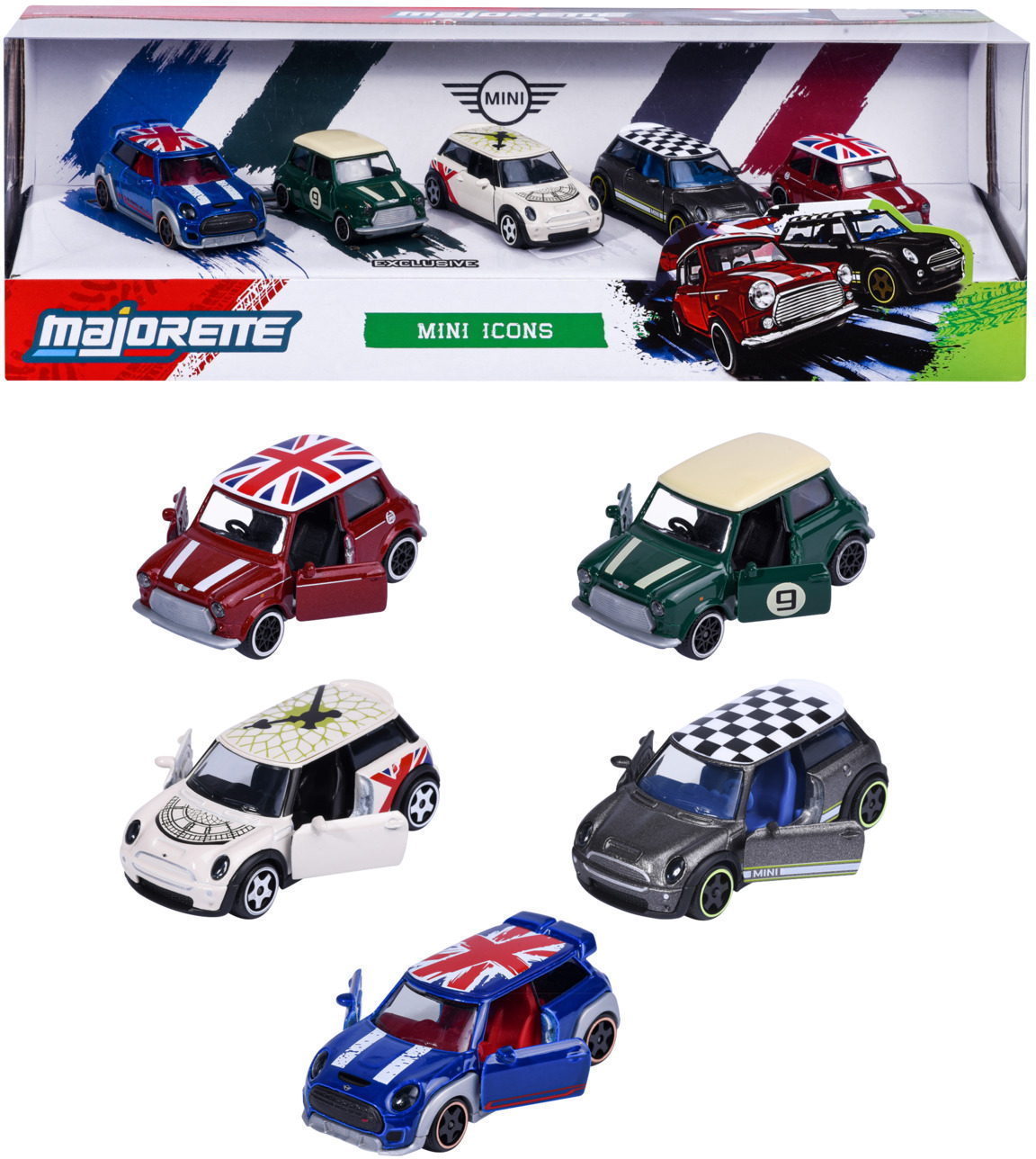 Majorette Spielzeugauto Mini 5er Pack Giftpack 7,5 cm 8504105006