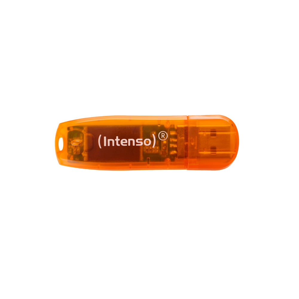 Intenso USB Stick 64GB Speicherstick Rainbow Line orange bulk