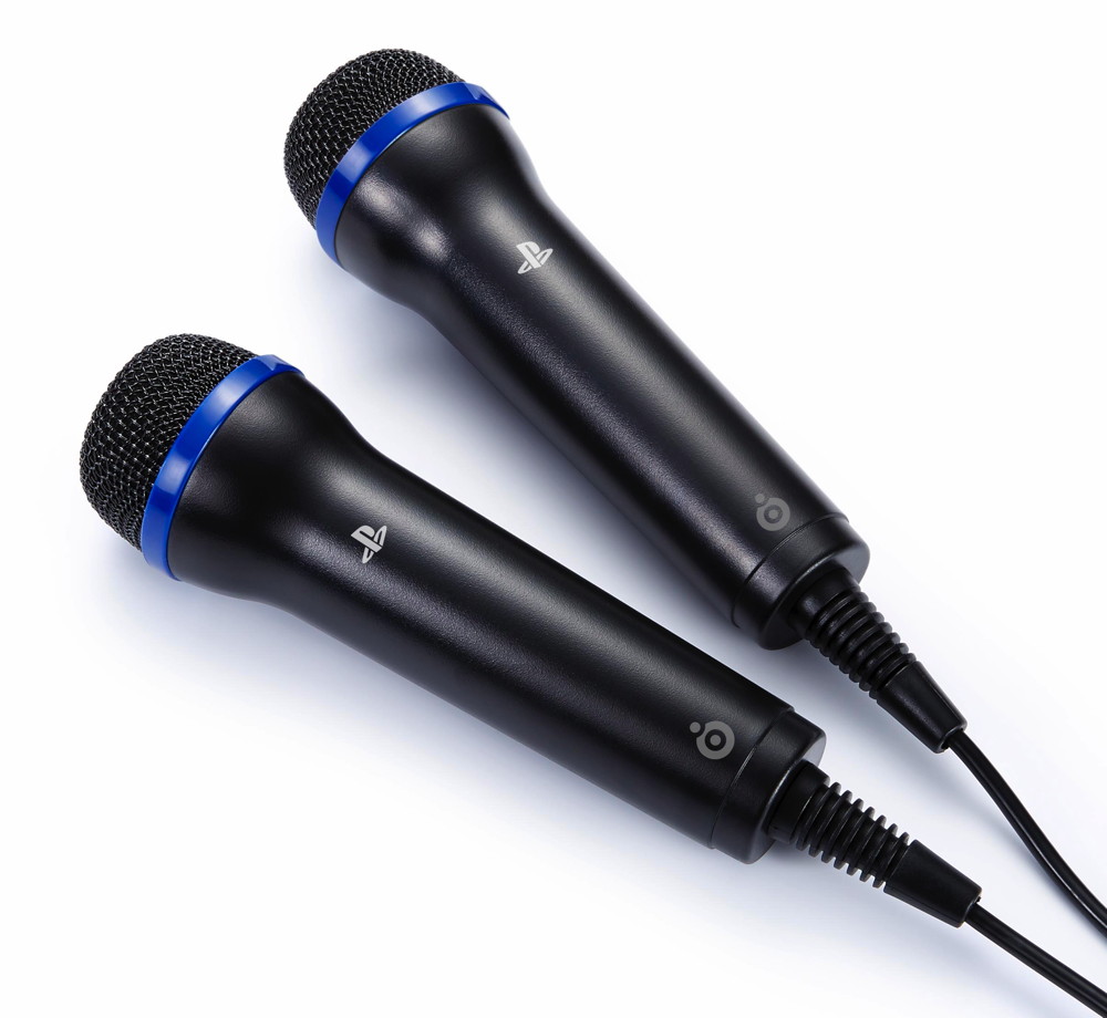 2 Bigben Playstation 4 Mikrofon Singstar, Let's Sing, The Voice schwarz