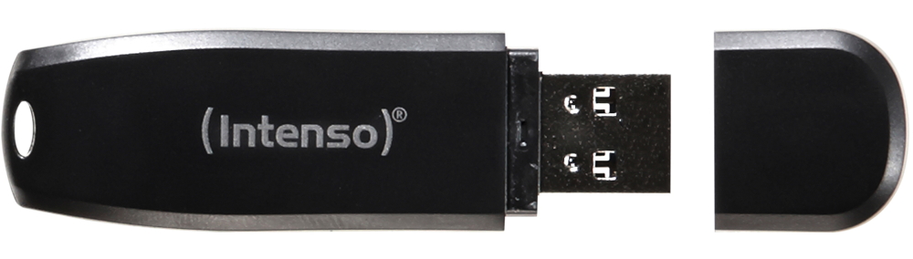 Intenso USB Stick 128GB Speicherstick Speed Line schwarz USB 3.2 bulk
