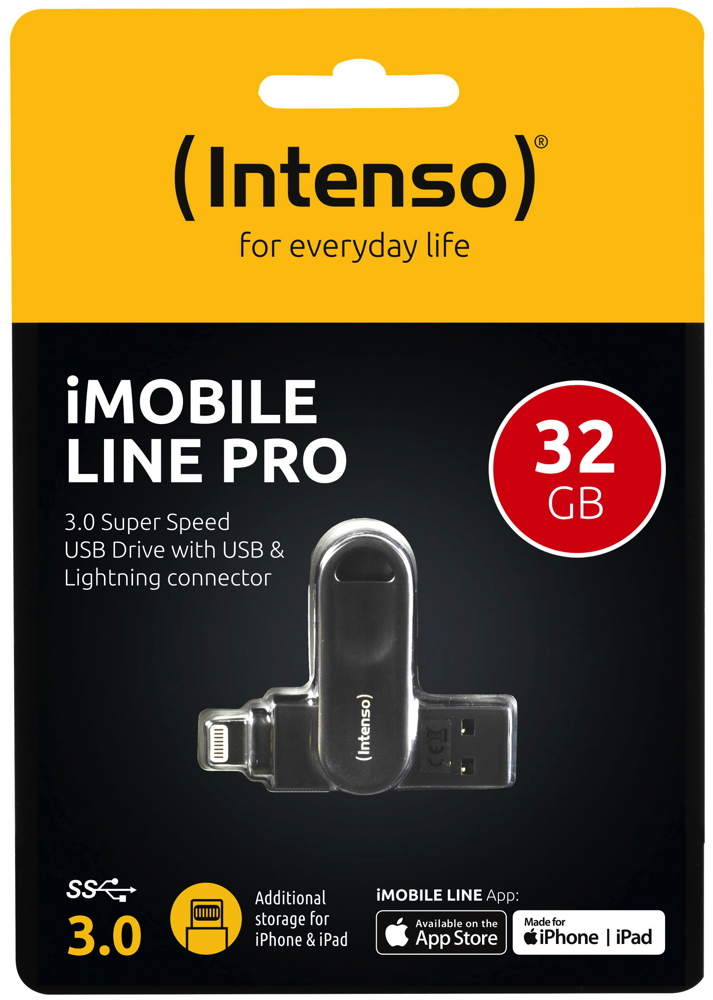Intenso USB Stick 32GB Speicherstick iMobile Line Pro anthrazit USB 3.0 ...