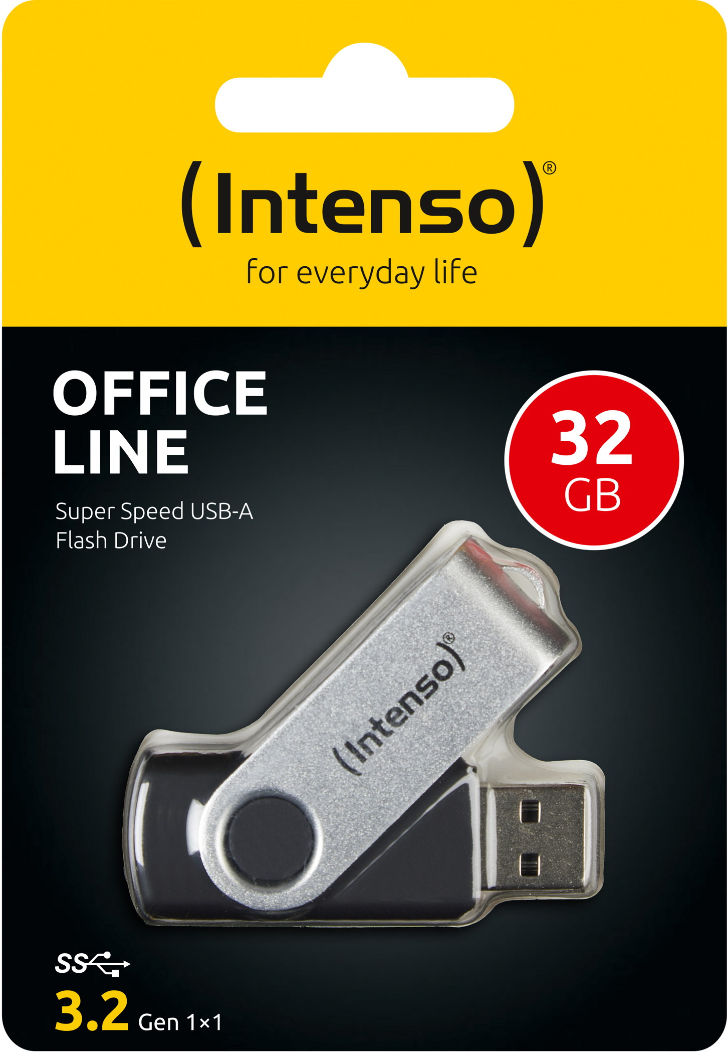 Intenso USB Stick 32GB Speicherstick Office Line USB 3.2 Gen. 1x1 USB-A