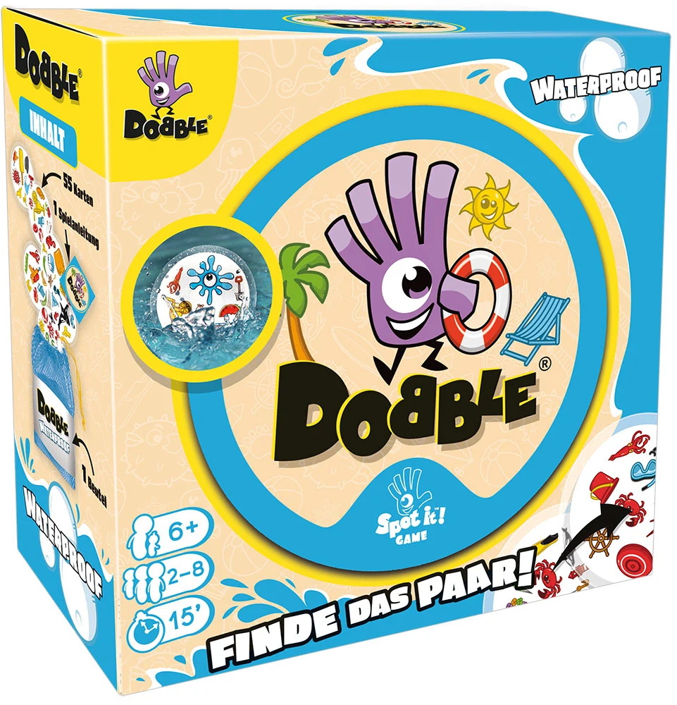 Zygomatic Familienspiel Reaktionsspiel Dobble Waterproof ZYGD0026