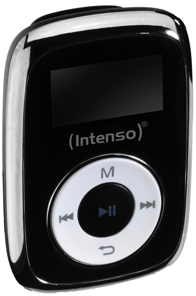 Intenso MP3 Player Music Mover 8GB 1 Zoll Display Clip Funktion schwarz