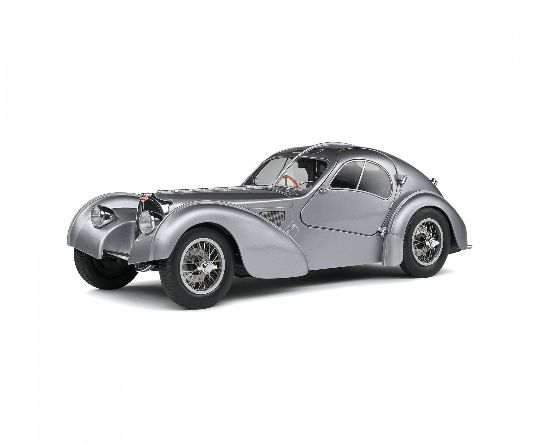 Solido Modellauto Maßstab 1:18 Bugatti Atlantic silber Type 57 SC 1937 S1802106