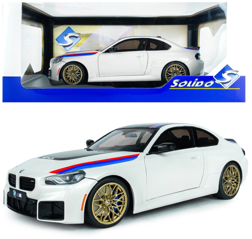 Solido Modellauto Maßstab 1:18 BMW M2 (G87) cpe. alpinweiß Performance Parts 2025 S1812904