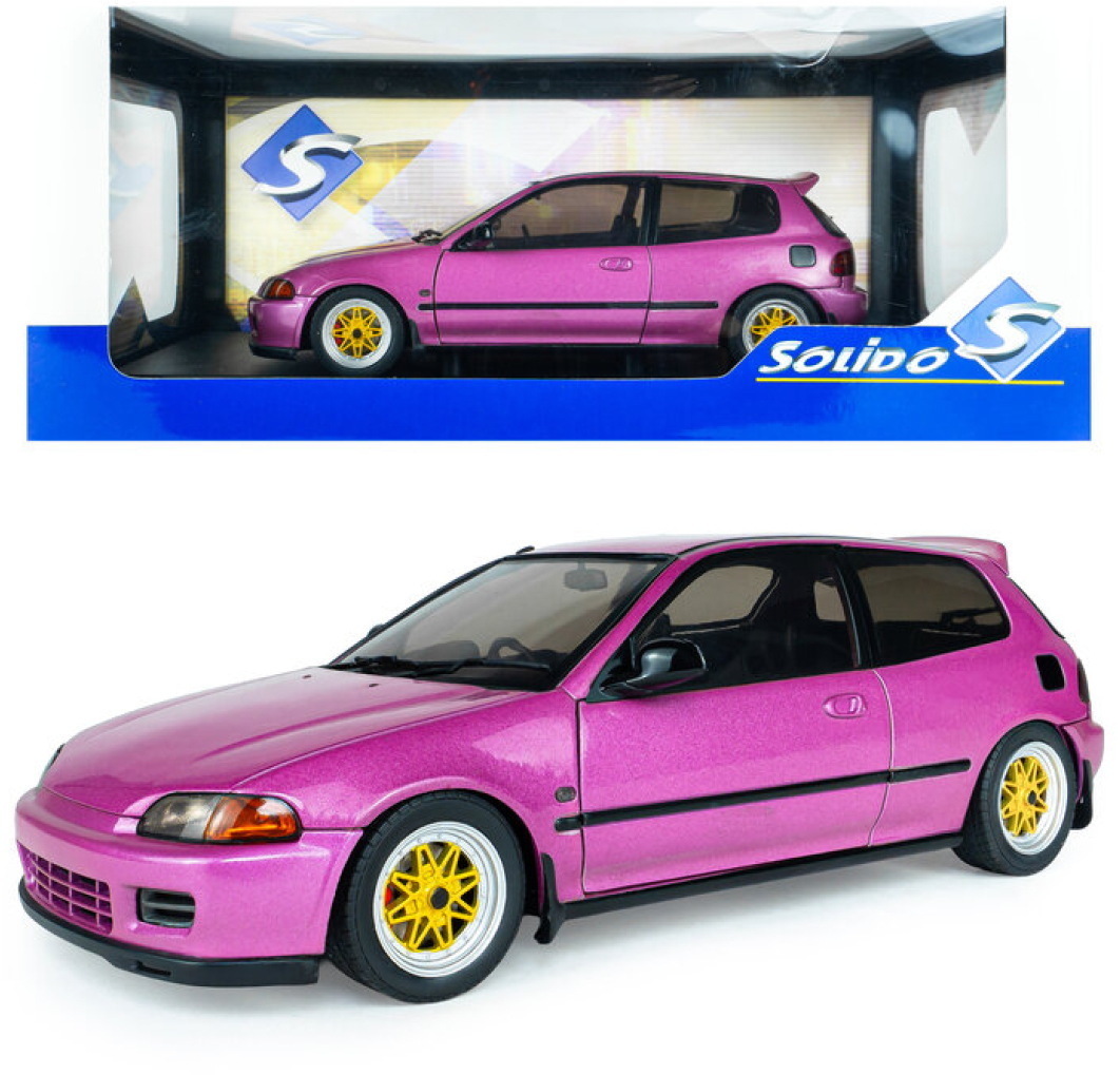 Solido Modellauto Ma�stab 1:18 Honda Civic (EG6) pink mettalic 1991 S1810409