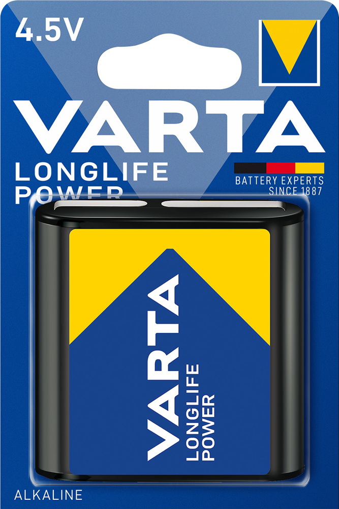 1 Varta 4912 Longlife Power 4,5V Alkaline Batterie Blister