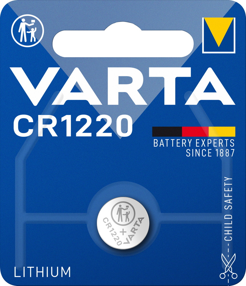 10 Varta 6220 Professional CR 1220 Lithium Knopfzelle Batterien Blister
