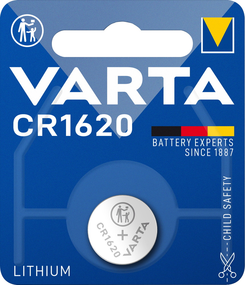 10 Varta 6620 Professional CR 1620 Lithium Knopfzelle Batterien Blister