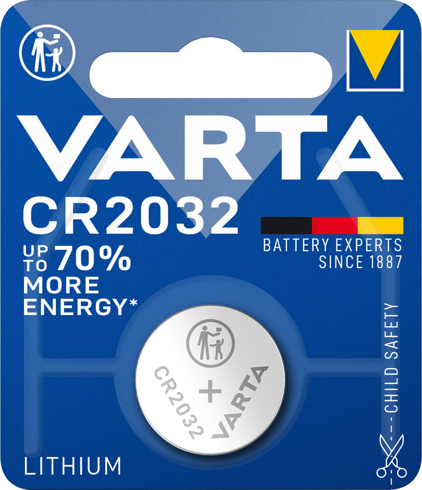 10 Varta 6032 Professional CR 2032 Lithium Knopfzelle Batterien Blister