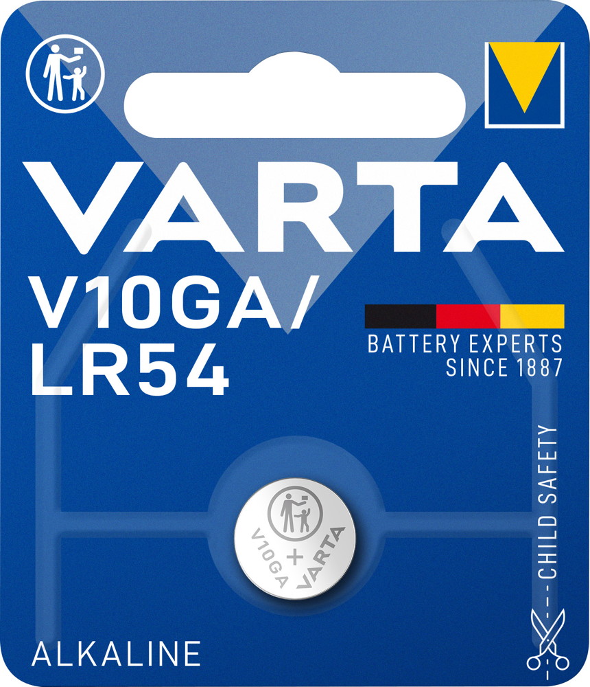 1 Varta 4274 Professional LR54 / V10GA Alkaline Knopfzelle Batterie Blister