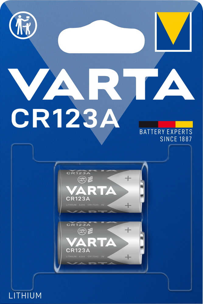 20 Varta 6205 Professional CR123A Lithium Batterien im 2er Blister