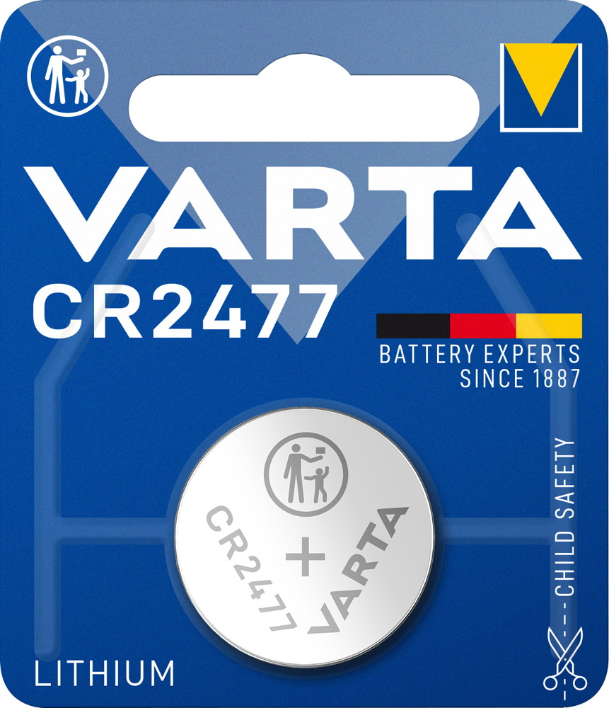 10 Varta 6477 Professional CR 2477 Lithium Knopfzelle Batterien Blister