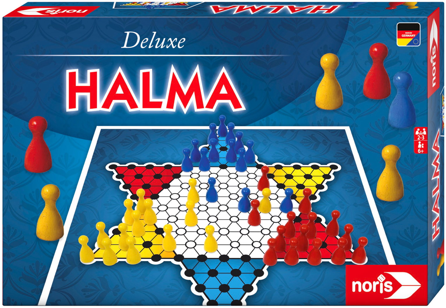 Noris Familienspiel Strategiespiel Deluxe Set - Halma 606101266