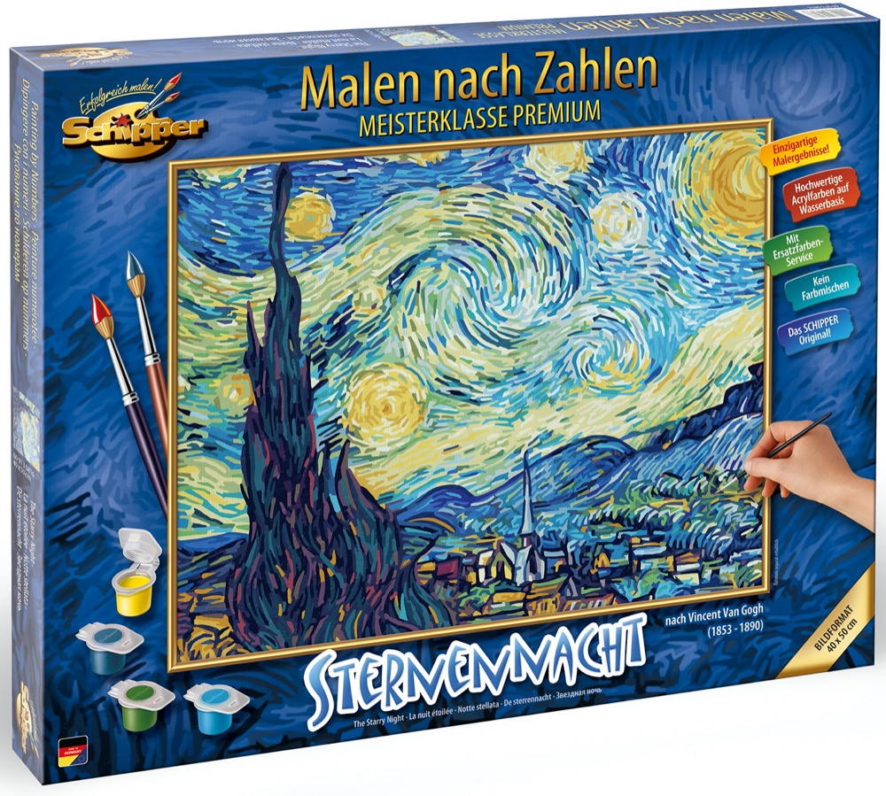Schipper Malen nach Zahlen Master Class Premium 40x50cm Sternennacht 609130816