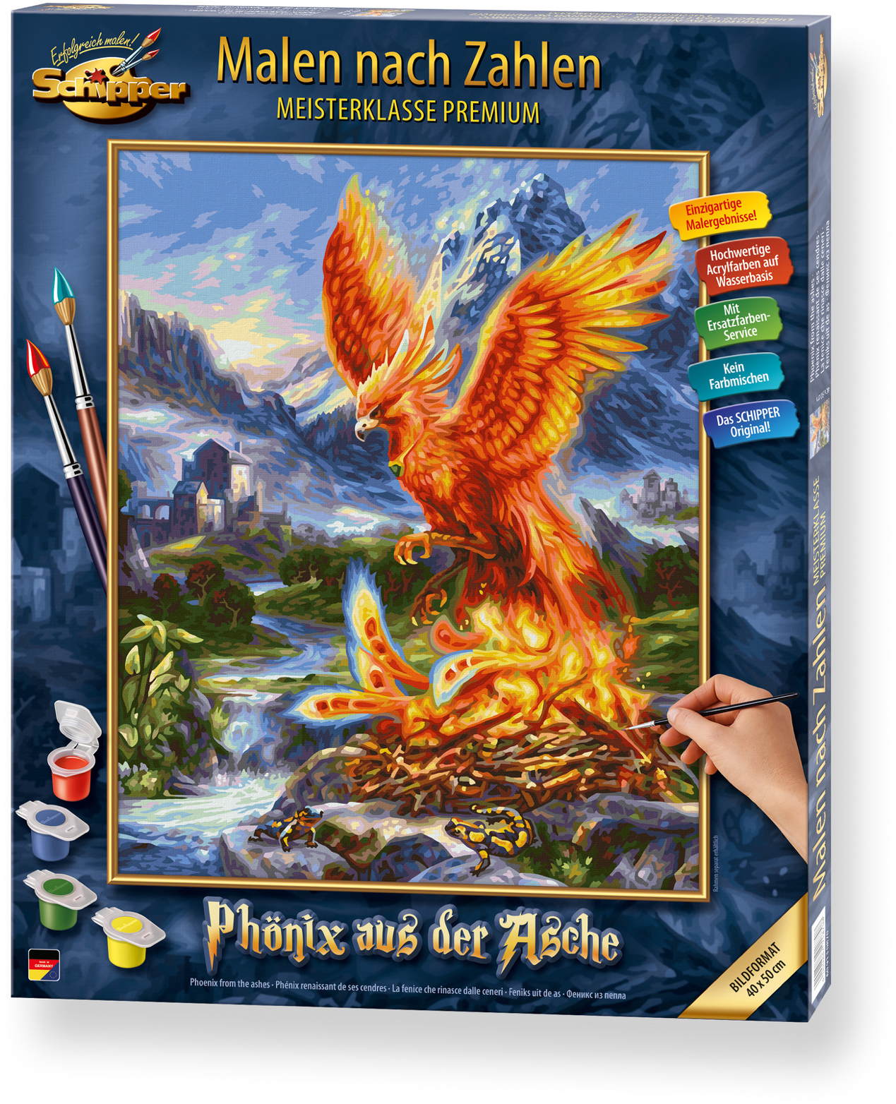Schipper Malen nach Zahlen Master Class Premium 40x50cm Phönix aus der Asche 609130870