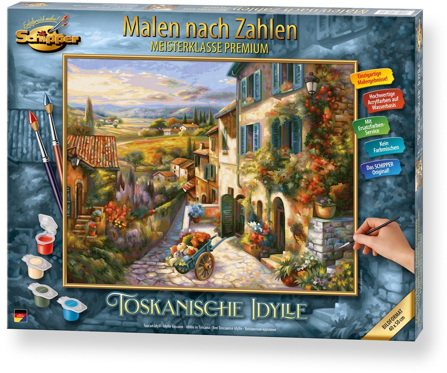 Schipper Malen nach Zahlen Master Class Premium 40x50cm Toskanische Idylle 609130879