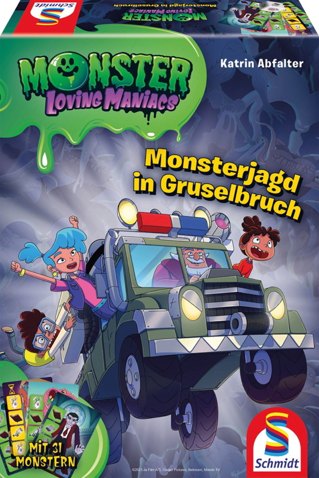 Schmidt Spiele Kinderspiel Wettlaufspiel Monster Loving Maniacs Monsterjagd in Gruselbruch 40636