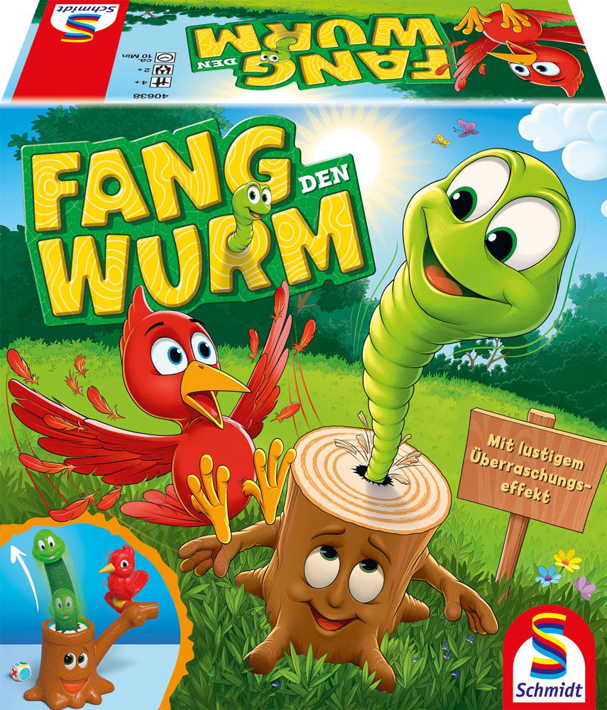 Schmidt Spiele Kinderspiel W�rfelspiel Fang den Wurm 40638