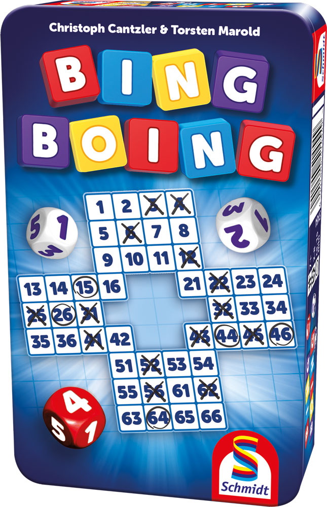 Schmidt Spiele Reisespiel Würfelspiel Bing Boing 51454