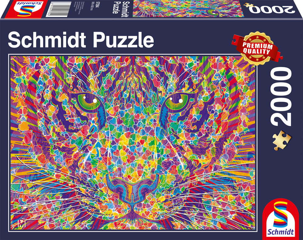 2000 Teile Schmidt Spiele Puzzle Wild at Heart, Tiger 57394