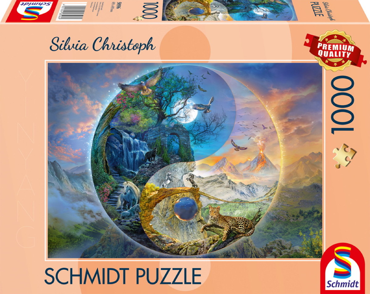1000 Teile Schmidt Spiele Puzzle Silvia Christoph Yin & Yang Bergwelt 58596