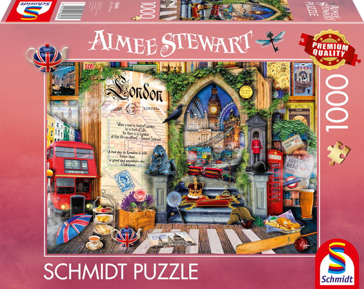 1000 Teile Schmidt Spiele Puzzle Aimee Stewart SOUVENIR Erinnerungen an London 58606