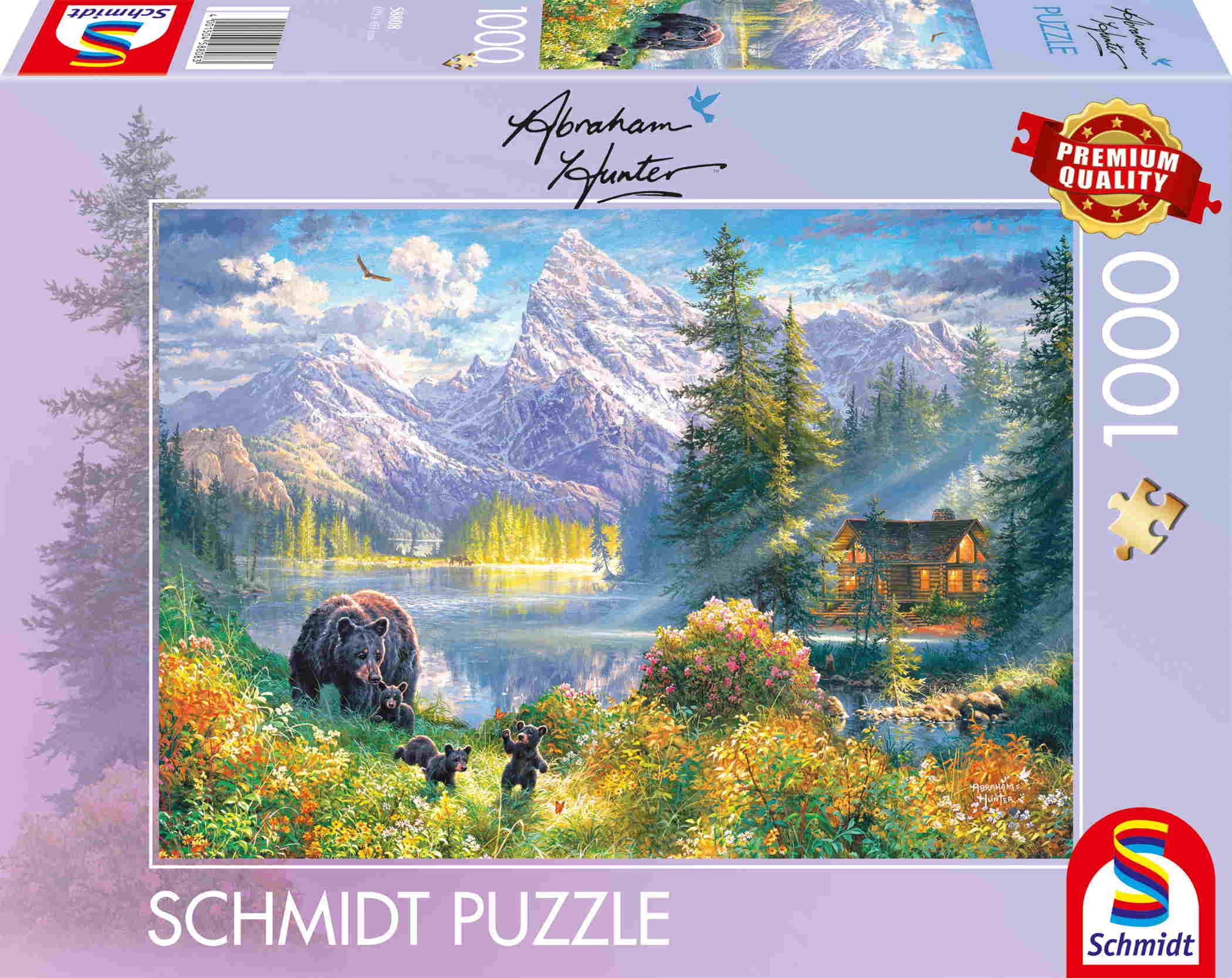 1000 Teile Schmidt Spiele Puzzle Abraham Hunter Hochland-Idyll 58808