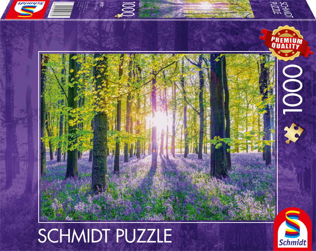 1000 Teile Schmidt Spiele Puzzle Zarte Glockenblumen im Wald 59767