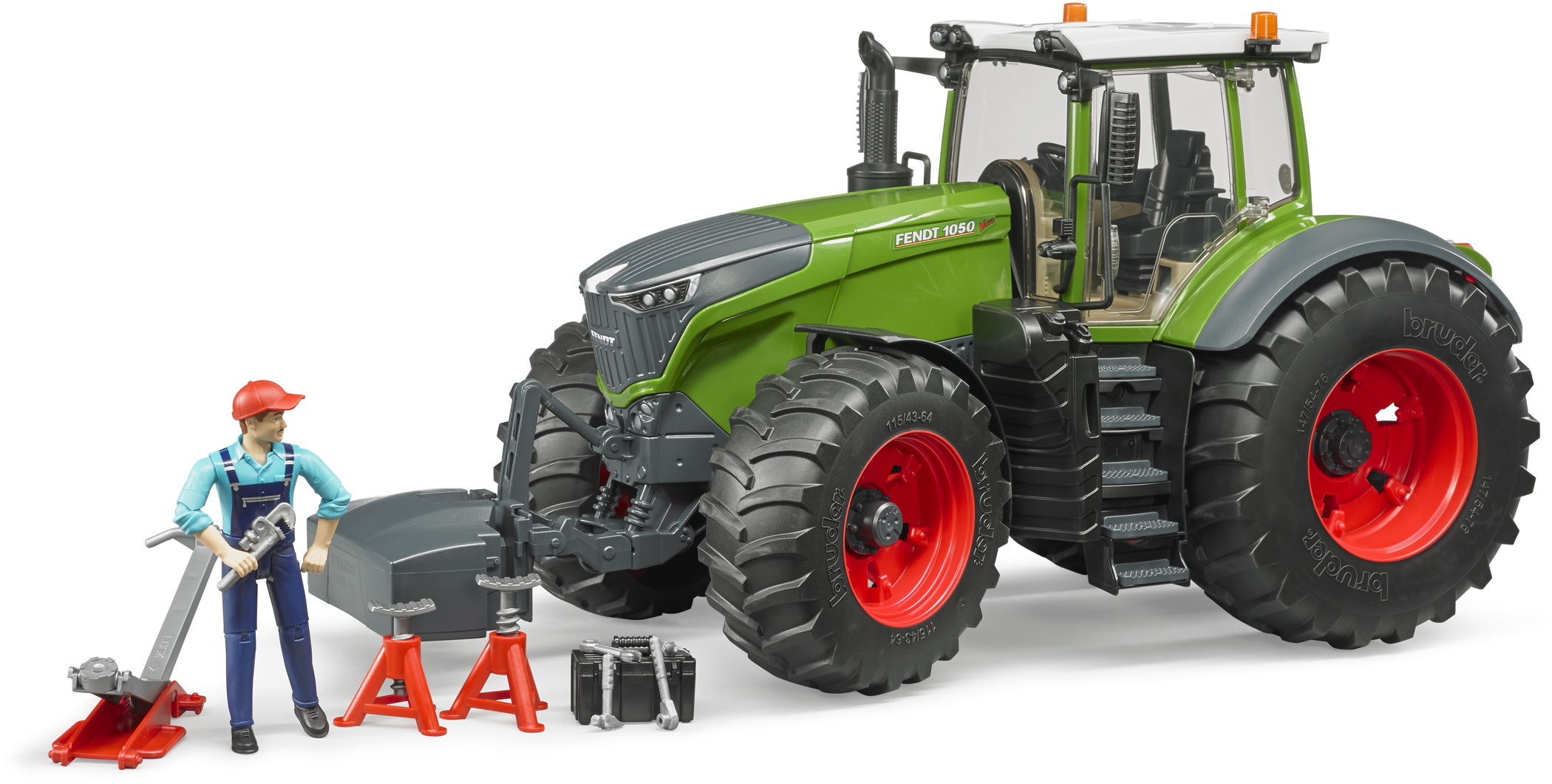 Bruder Spielfahrzeug Landwirtschaft Traktor Fendt 1050 Vario Mechaniker Werkstattausstattung 04041