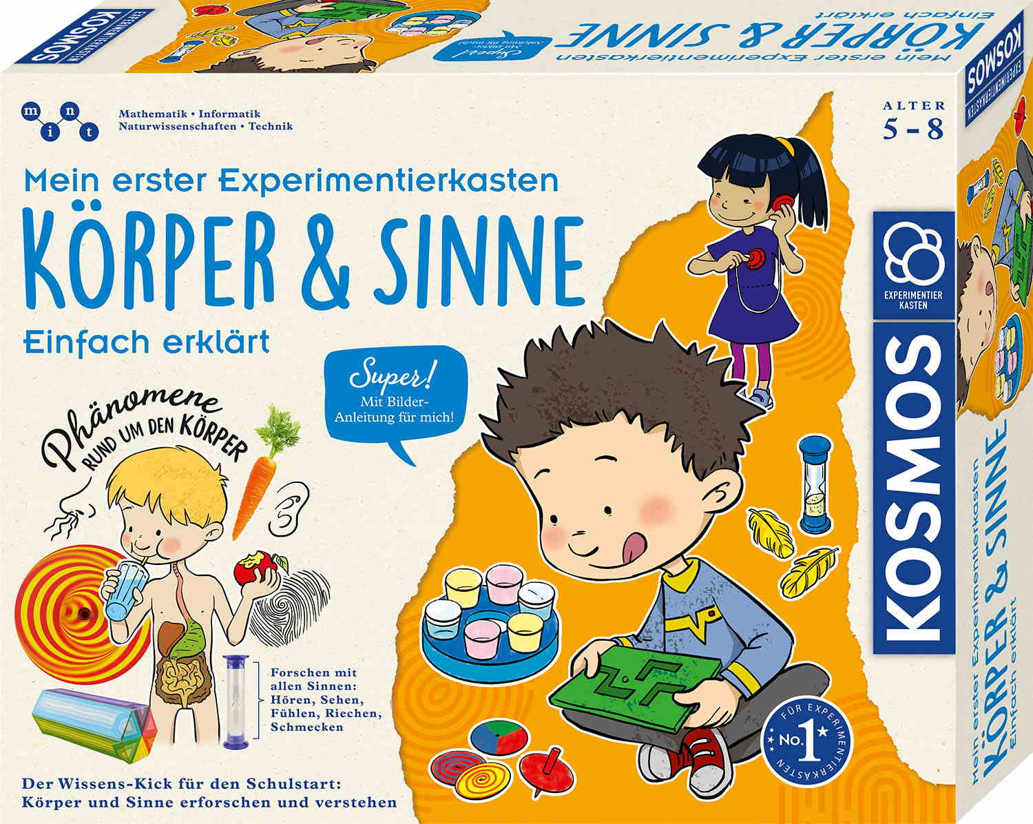 Kosmos Experimentieren Erstes Lernen Mein erster Experimentierkasten Körper & Sinne 602307