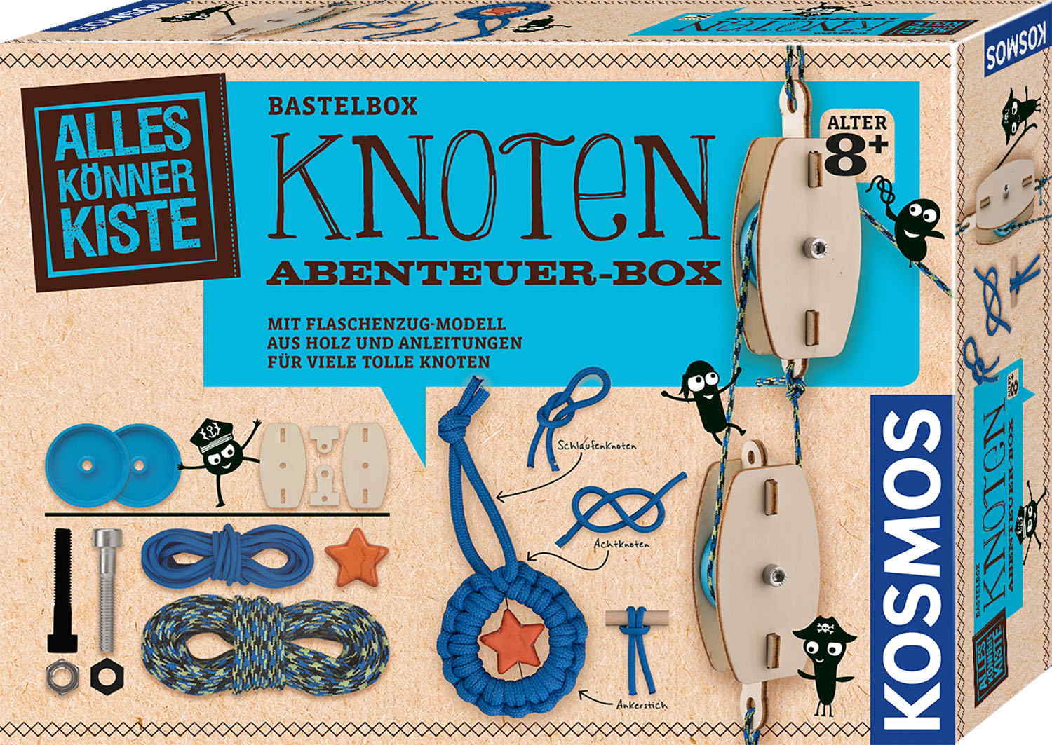 Kosmos Spielzeug Kreativität Basteln Knoten Abenteuer-Box 604325