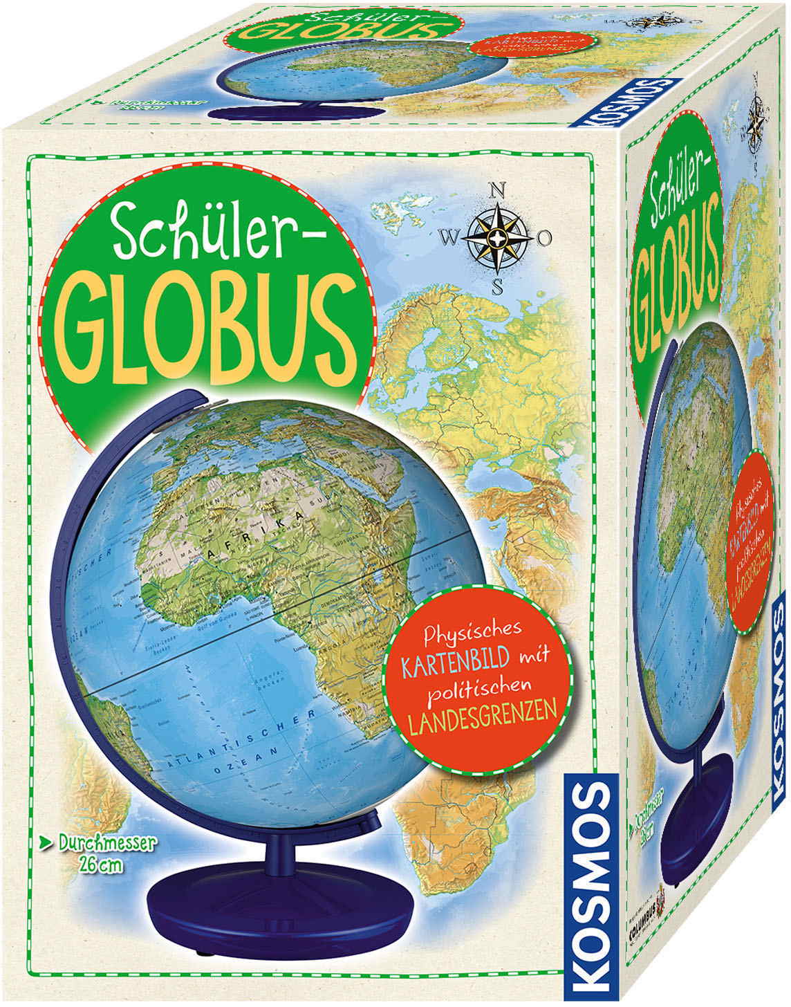Kosmos Experimentieren Geografie & Universum Schüler-Globus 673031