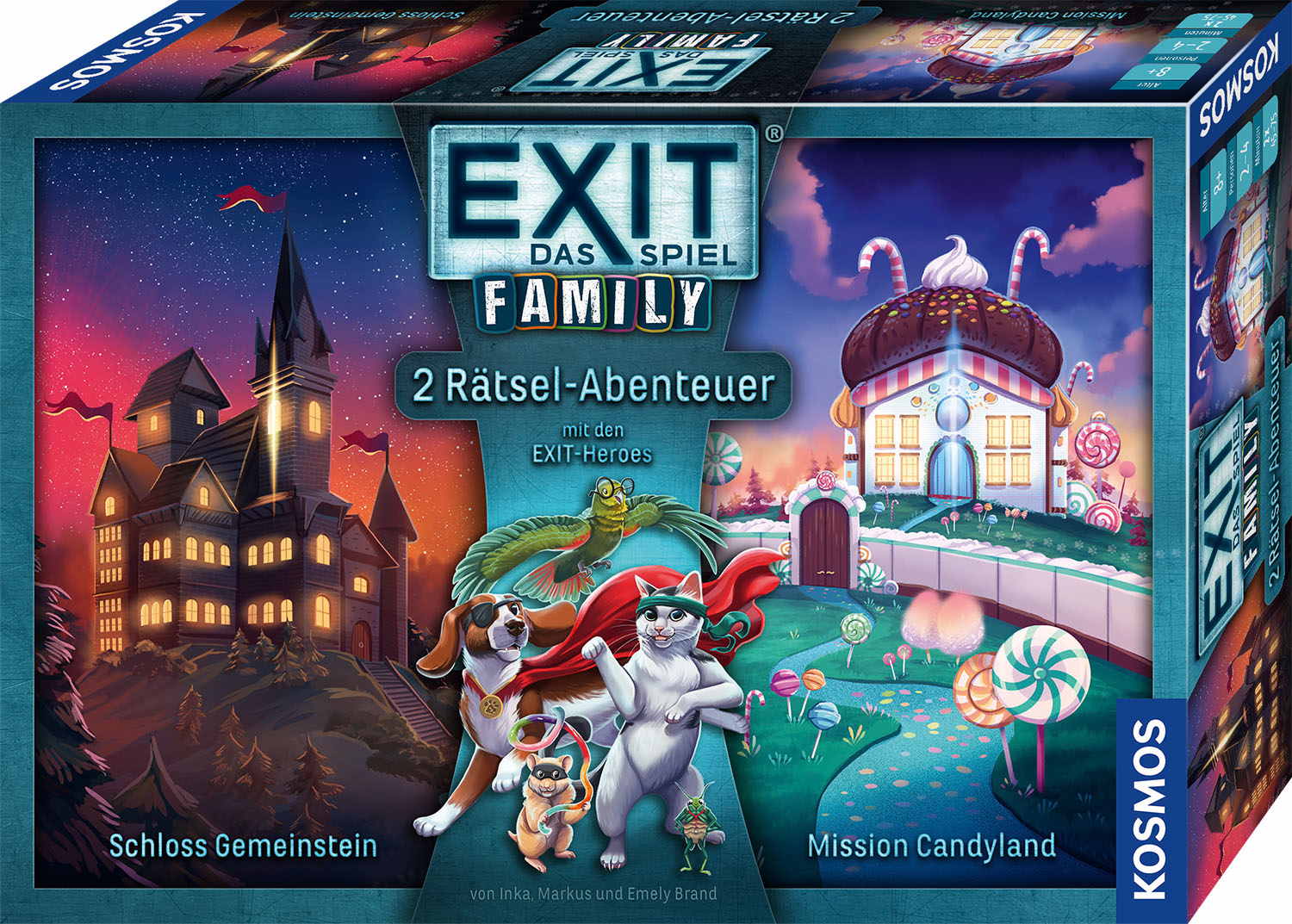 Kosmos Familienspiel Escape EXIT® Family Schloss Gemeinstein/Mission Candyland 684662