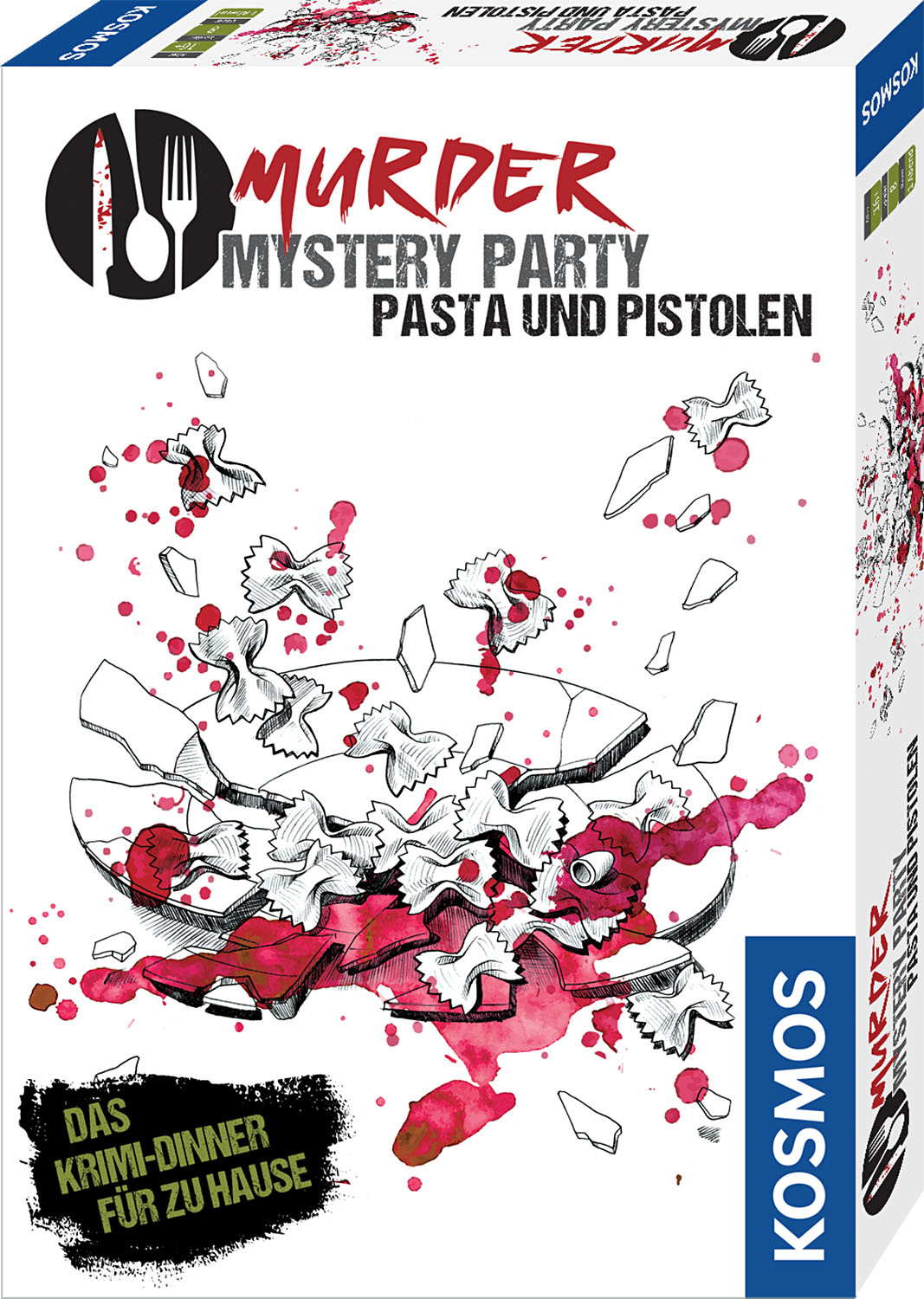 Kosmos Familienspiel Krimispiel Murder Mystery Party Pasta und Pistolen 695095