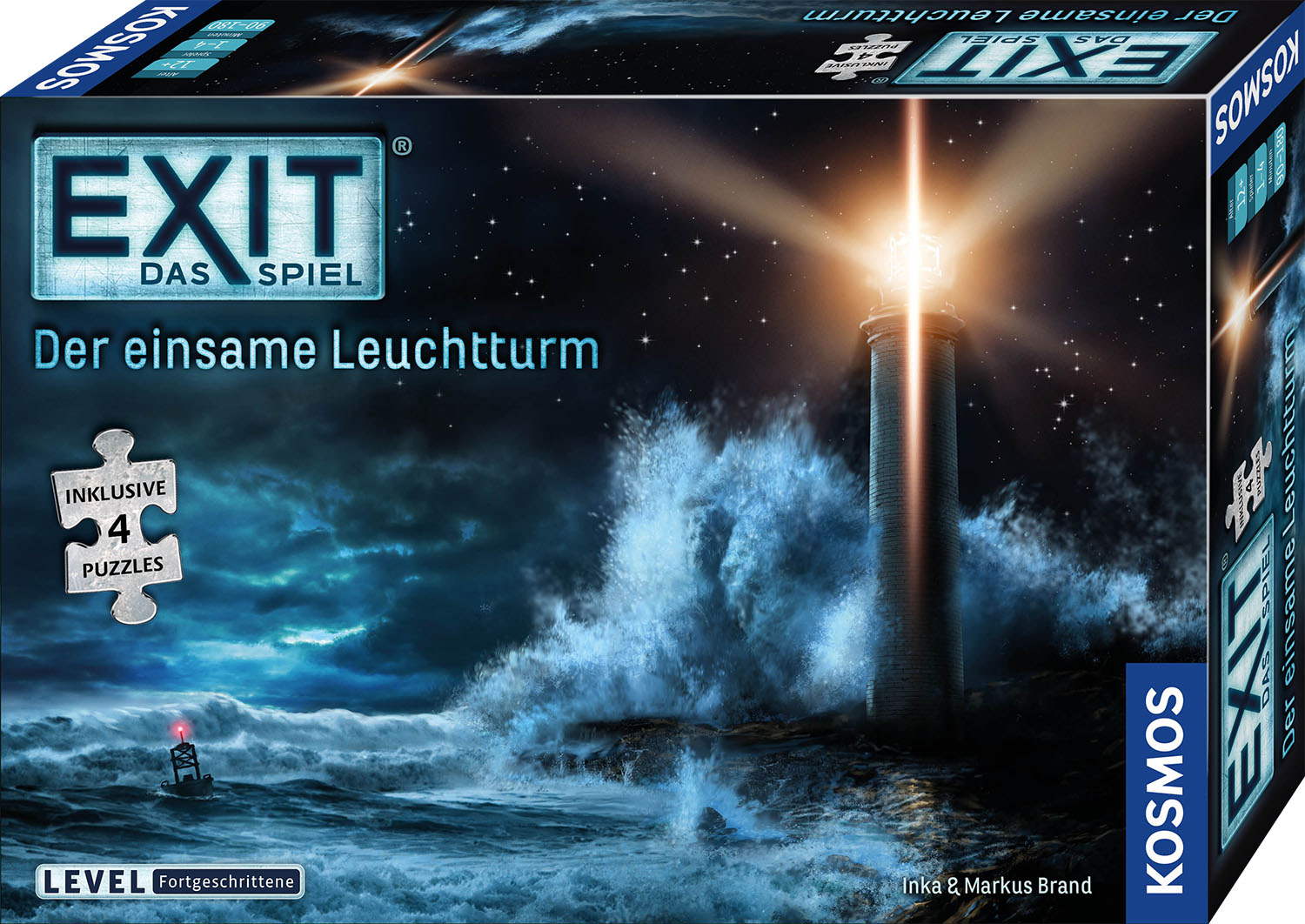 Kosmos Familienspiel Escape EXIT&reg; Spiel + Puzzle Der einsame Leuchtturm Level Fortgeschritten 6...