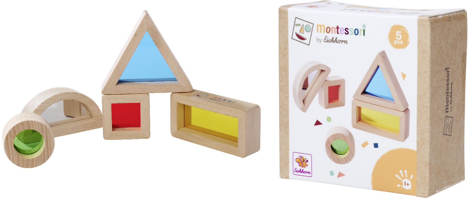 Eichhorn Kleinkindwelt Montessori Fensterbausteine 5 Teile 100006001