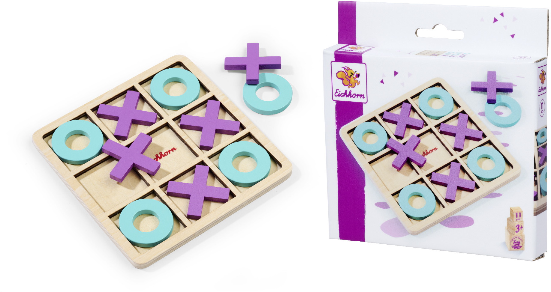 Eichhorn Kinderspiel Strategiespiel Games Tic Tac Toe Spiel 100002812