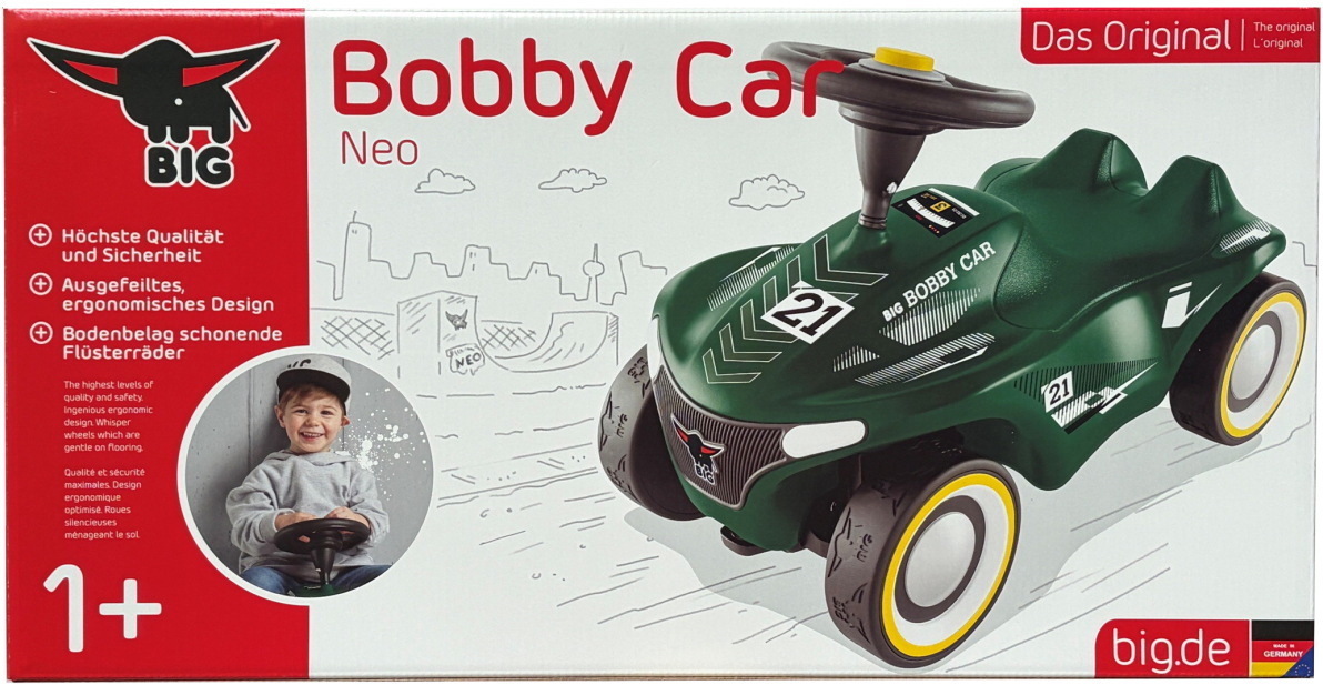 BIG Outdoor Spielzeug Fahrzeug Bobby Car Neo RS Grün 800056251