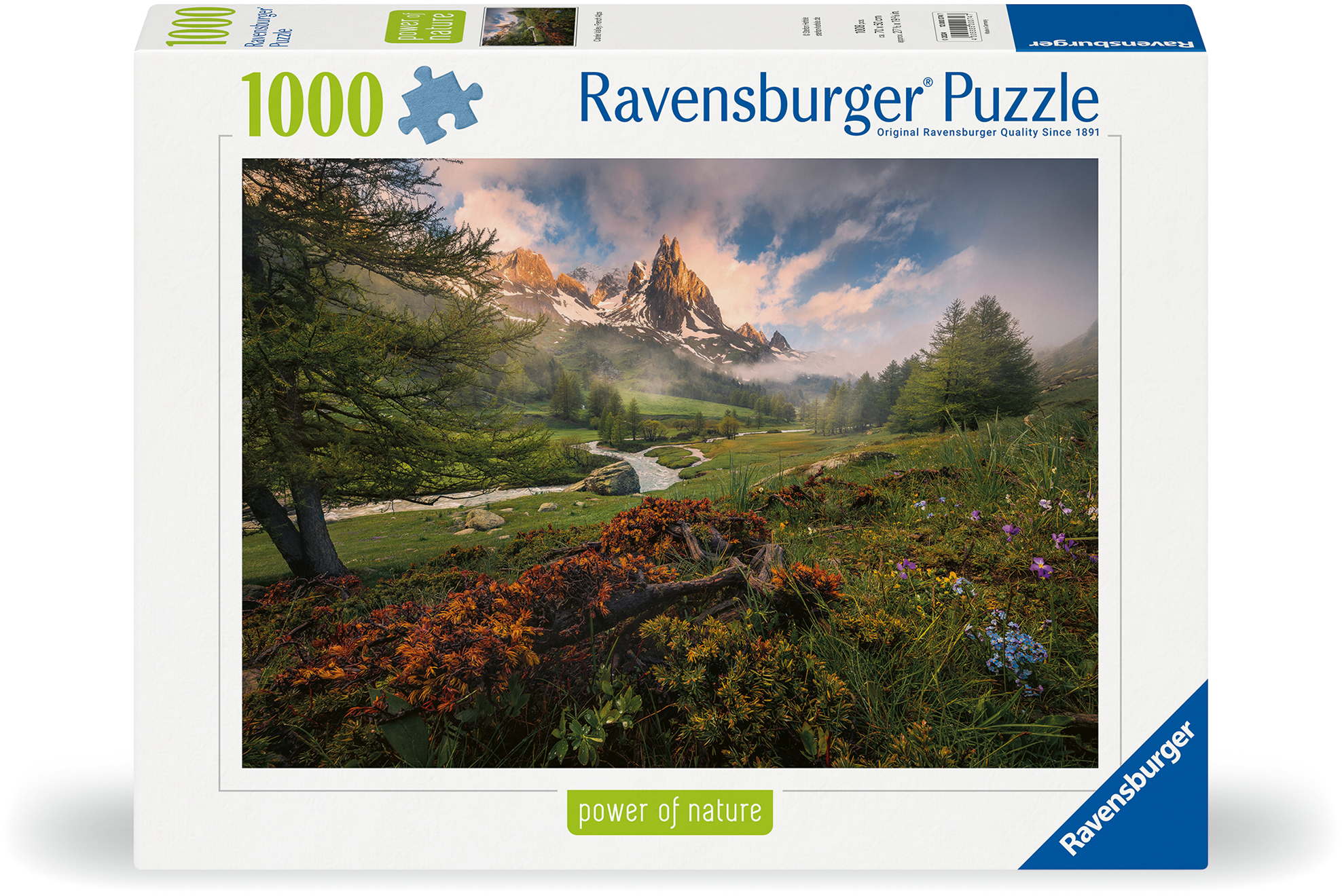 1000 Teile Ravensburger Puzzle Power of Nature Malerische Stimmung im Vallée de la Clarée 12000074