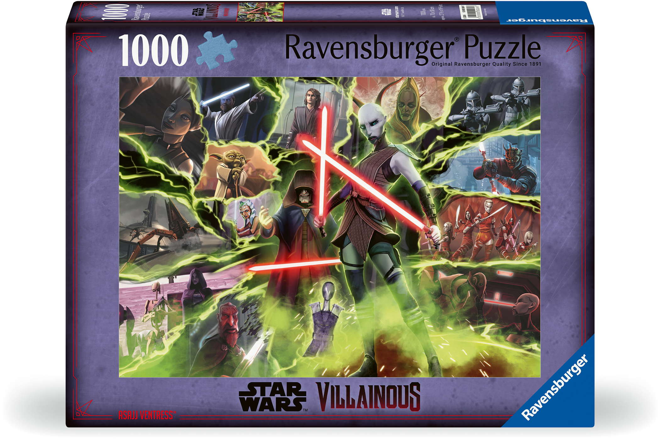 1000 Teile Ravensburger Puzzle Star Wars Villainous Asajj Ventress 12000269